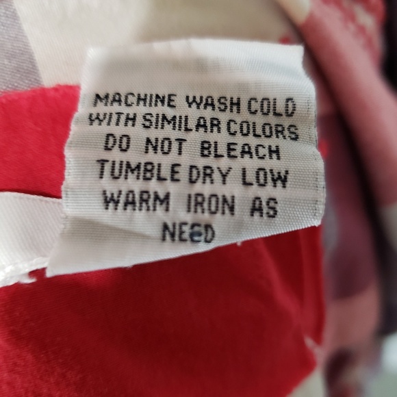 Prototype Plaid Snap Button Dress W/Pockets Sz L - Picture 7 of 7